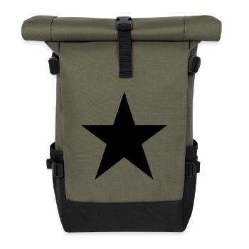 étoile - Sac à dos roll top - olive/noir - Devant