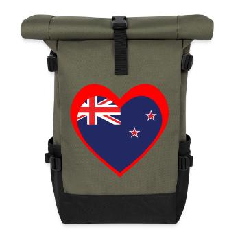 Ngākau Whero Aotearoa - Sac à dos roll top - olive/noir - Devant