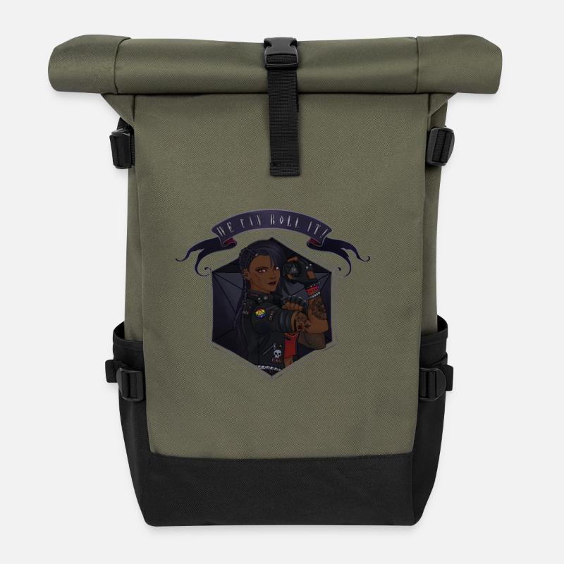 We can roll it ! Black - Sac à dos roll top - olive/noir
