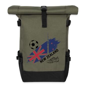 Nouvelle-Zélande Football Maillot New Zealand Foot - Sac à dos roll top - olive/noir - Devant