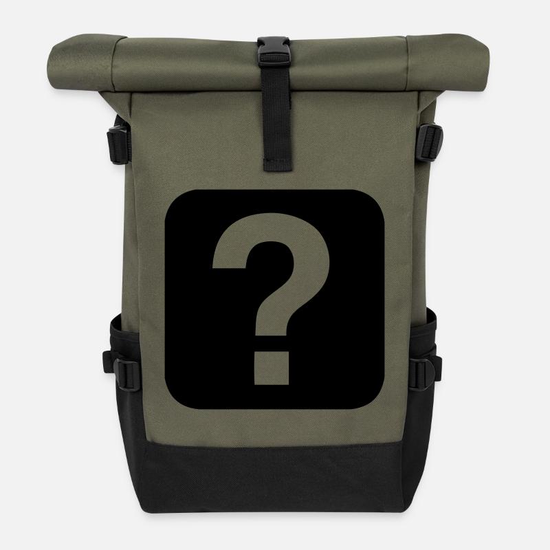 Hilfe - Help - Rolltop Rucksack - Olive/Schwarz
