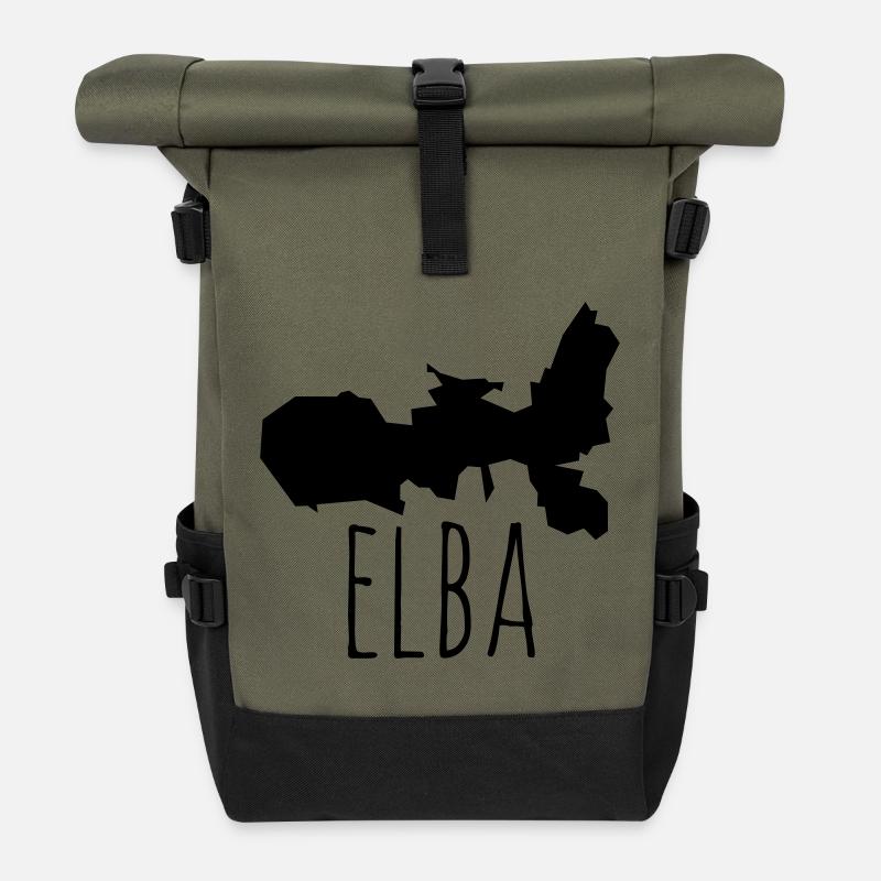 Elba - Rolltop Rucksack - Olive/Schwarz