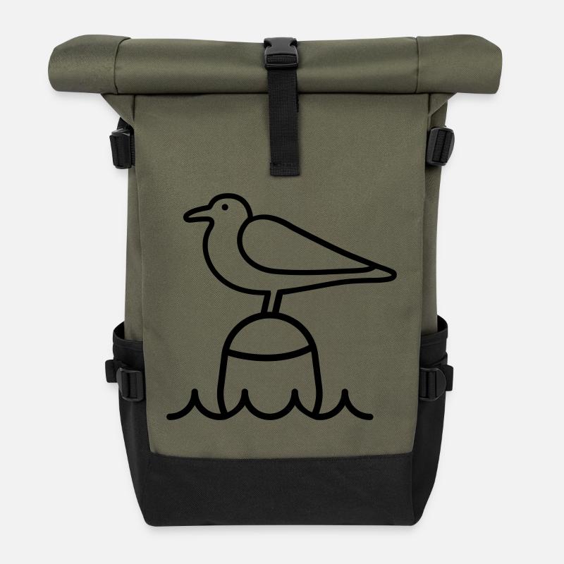 Möwe Moin - Rolltop Rucksack - Olive/Schwarz