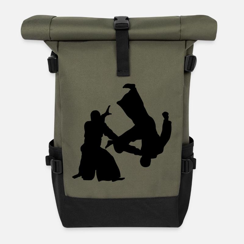 Aikido - Rolltop Rucksack - Olive/Schwarz