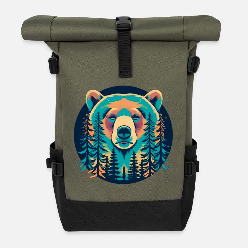 Grizzly - Rolltop Rucksack - Olive/Schwarz