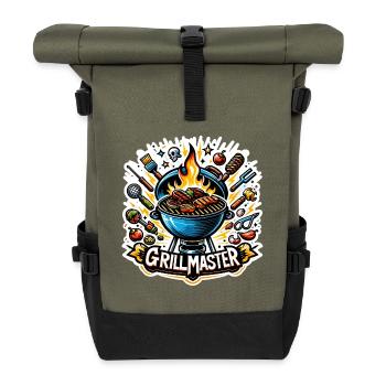 GrillMaster - Illustration de gril - Sac à dos roll top - olive/noir - Devant