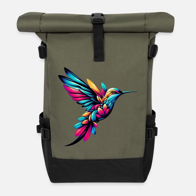 Colibri - Sac à dos roll top - olive/noir