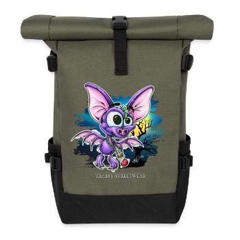 Shadow of the Night - Roll Top Backpack - olive/black - Front