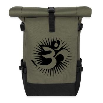 Om - Sac à dos roll top - olive/noir - Devant