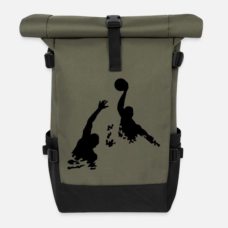 Waterpolo - Rolltop Rucksack - Olive/Schwarz
