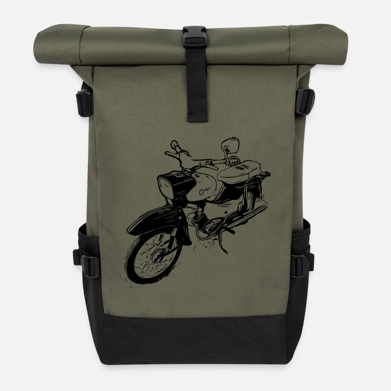 Simson Star - Rolltop Rucksack - Olive/Schwarz