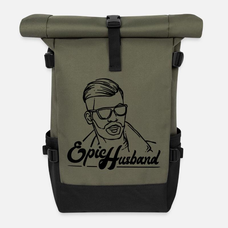 EPIC Husband - Rolltop Rucksack - Olive/Schwarz