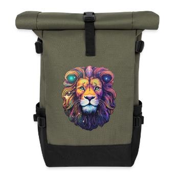 Leo Heavenly - Sérénité céleste - Sac à dos roll top - olive/noir - Devant