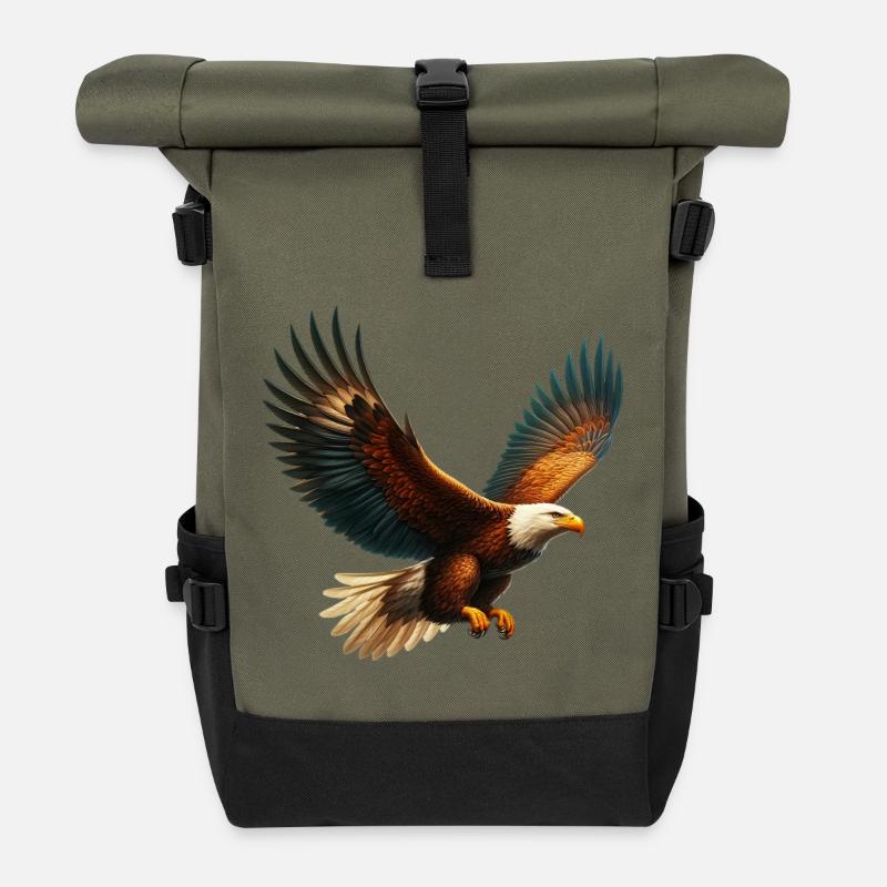 Adler - Rolltop Rucksack - Olive/Schwarz