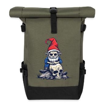 Nain de jardin zombie - Sac à dos roll top - olive/noir - Devant