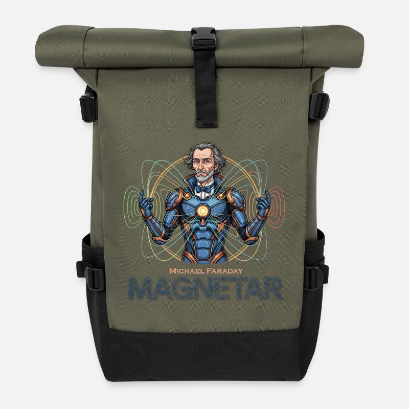Faraday Magnetar in Rüstung - Rolltop Rucksack - Olive/Schwarz