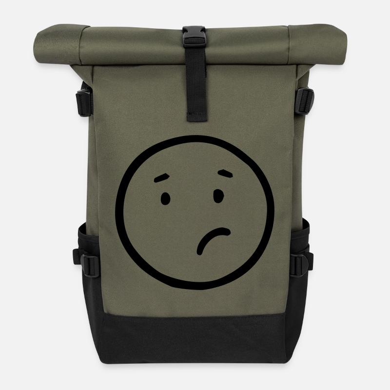 Verwirrt - Rolltop Rucksack - Olive/Schwarz