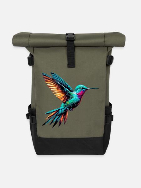 Kolibri - Rolltop Rucksack - Olive/Schwarz