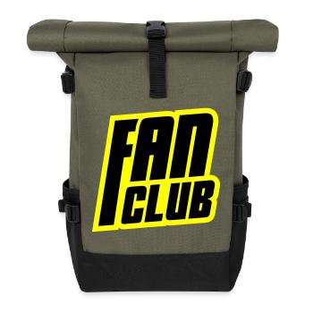Fan Club - Roll Top Backpack - olive/black - Front