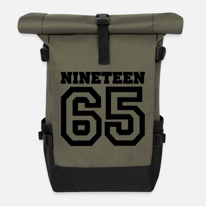 1965 - Rolltop Rucksack - Olive/Schwarz