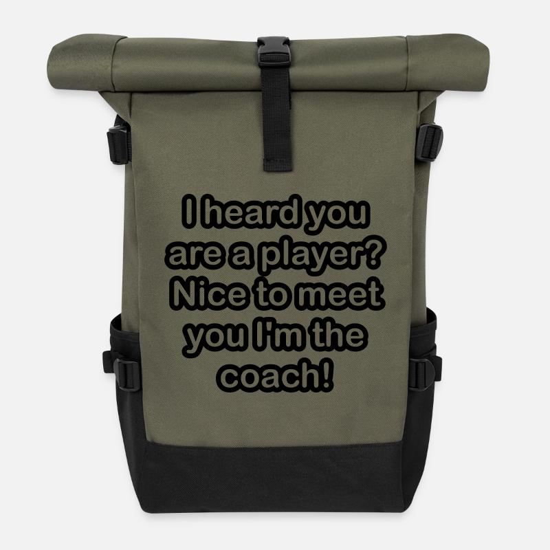 Joueur - Sac à dos roll top - olive/noir