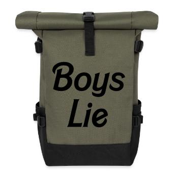 Boys lie - Roll Top Backpack - olive/black - Front