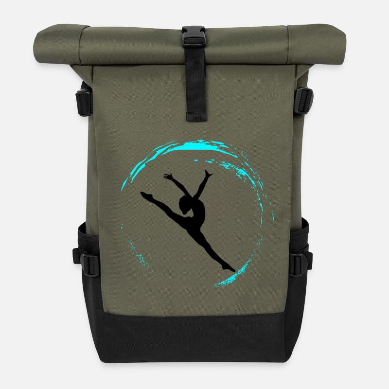 gymnastique rythmique - Sac à dos roll top - olive/noir