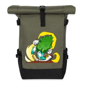 Fumer de l'herbe, pas des cigarettes - Sac à dos roll top - olive/noir - Devant