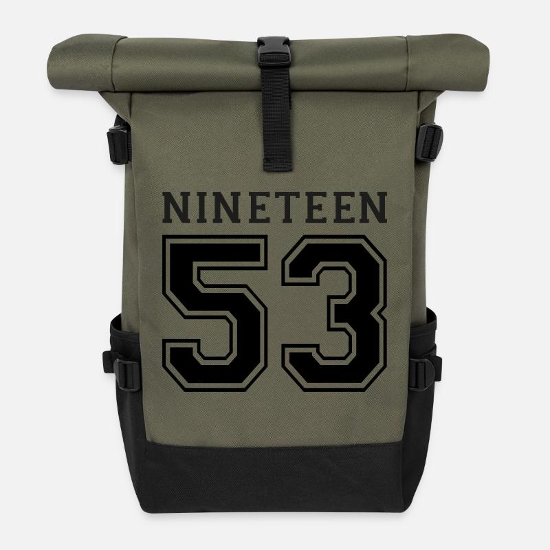 1953 - Rolltop Rucksack - Olive/Schwarz