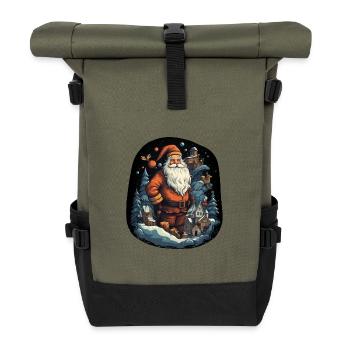 Santa Claus - Roll Top Backpack - olive/black - Front