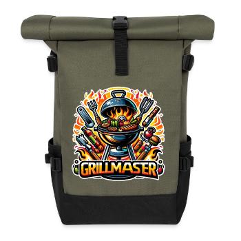 GrillMaster - Illustration de gril - Sac à dos roll top - olive/noir - Devant