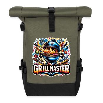 GrillMaster - Illustration de gril - Sac à dos roll top - olive/noir - Devant