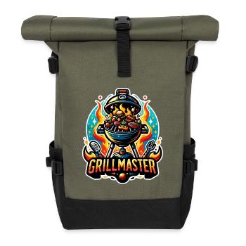 GrillMaster - Illustration de gril - Sac à dos roll top - olive/noir - Devant