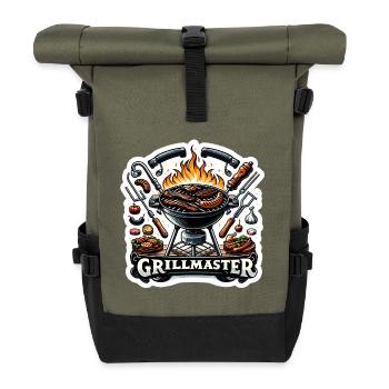 GrillMaster - Illustration de gril - Sac à dos roll top - olive/noir - Devant