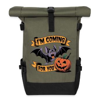 I'm coming for you - Sac à dos roll top - olive/noir - Devant