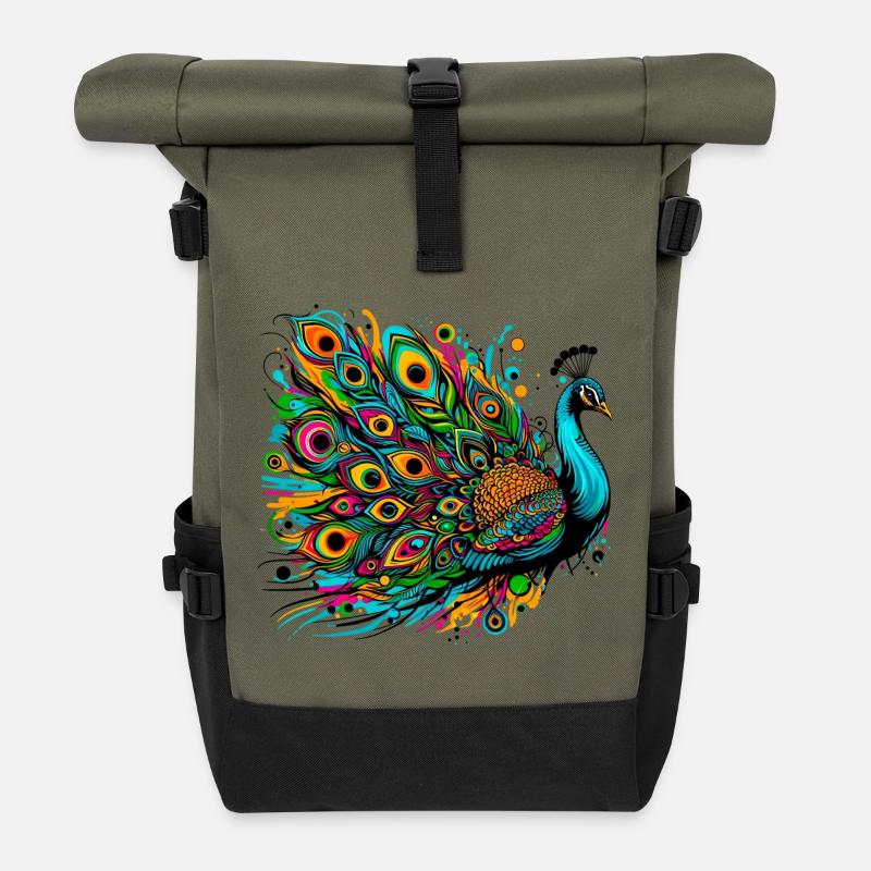Pfau - Rolltop Rucksack - Olive/Schwarz