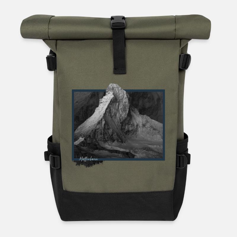 Cervino - Matterhorn - Rolltop Rucksack - Olive/Schwarz