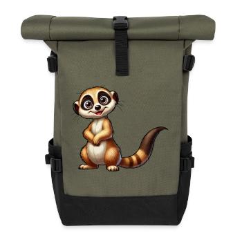Meerkat - Roll Top Backpack - olive/black - Front