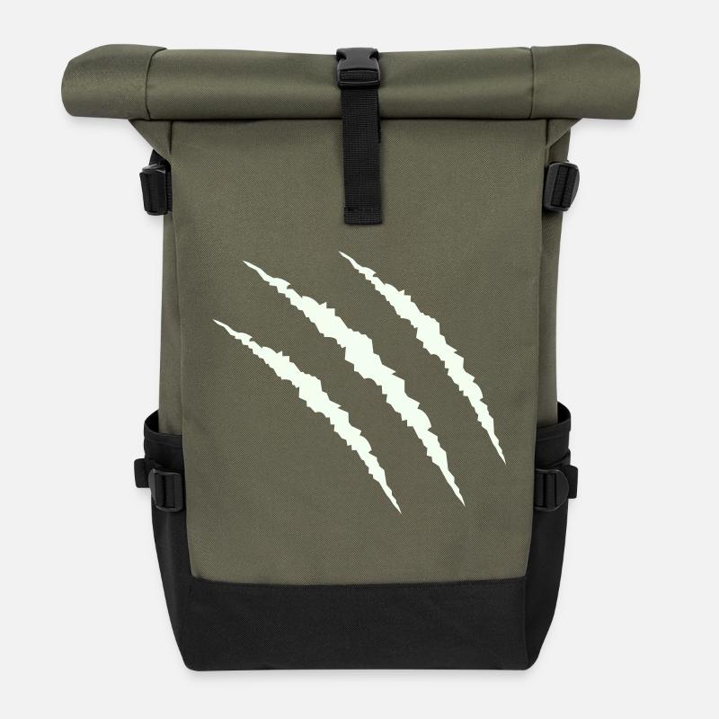 griffe - Sac à dos roll top - olive/noir