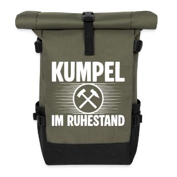 Kumpel Ruhestand - Rolltop Rucksack - Olive/Schwarz - Vorne
