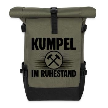 Kumpel Ruhestand - Rolltop Rucksack - Olive/Schwarz - Vorne