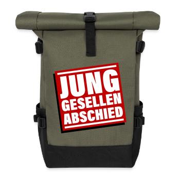 Enterrement de vie de garçon Jga bachelor - Sac à dos roll top - olive/noir - Devant