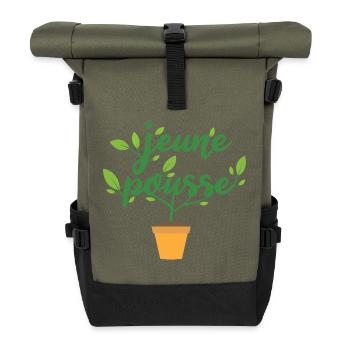 Anlauf - Rolltop Rucksack - Olive/Schwarz - Vorne