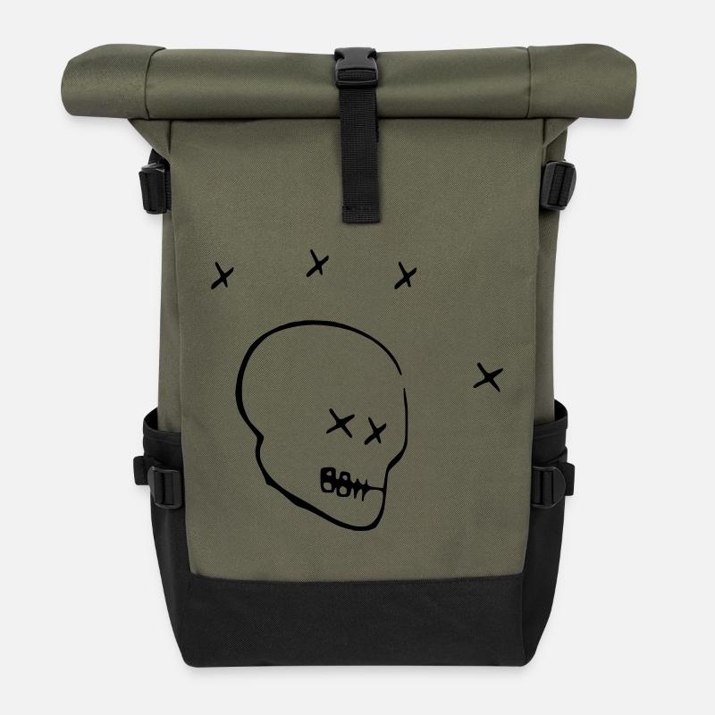 DIXON - Sac à dos roll top - olive/noir
