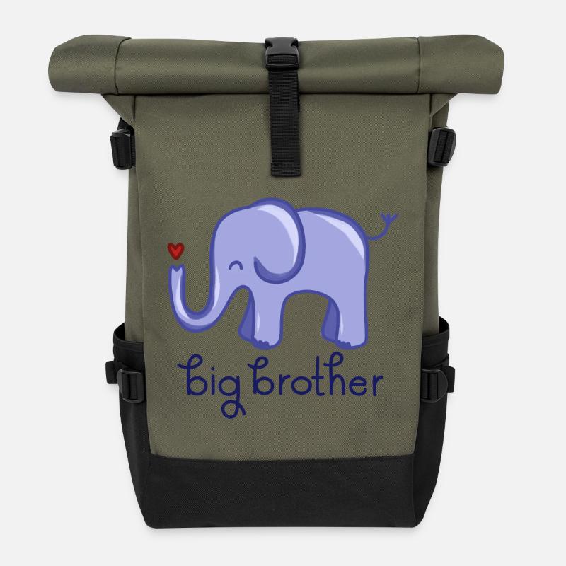 Big Brother - Roll Top Backpack - olive/black