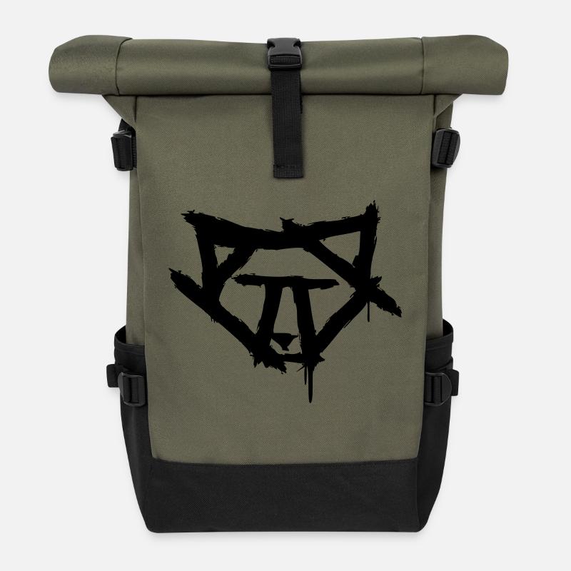 wolfneu2 - Rolltop Rucksack - Olive/Schwarz