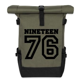 1976 - Rolltop Rucksack - Olive/Schwarz - Vorne