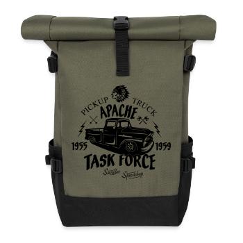 Apache Pick Up Truck - Roll Top Backpack - olive/black - Front