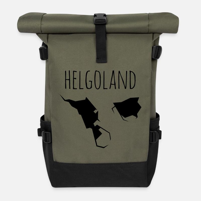 helgoland - Rolltop Rucksack - Olive/Schwarz