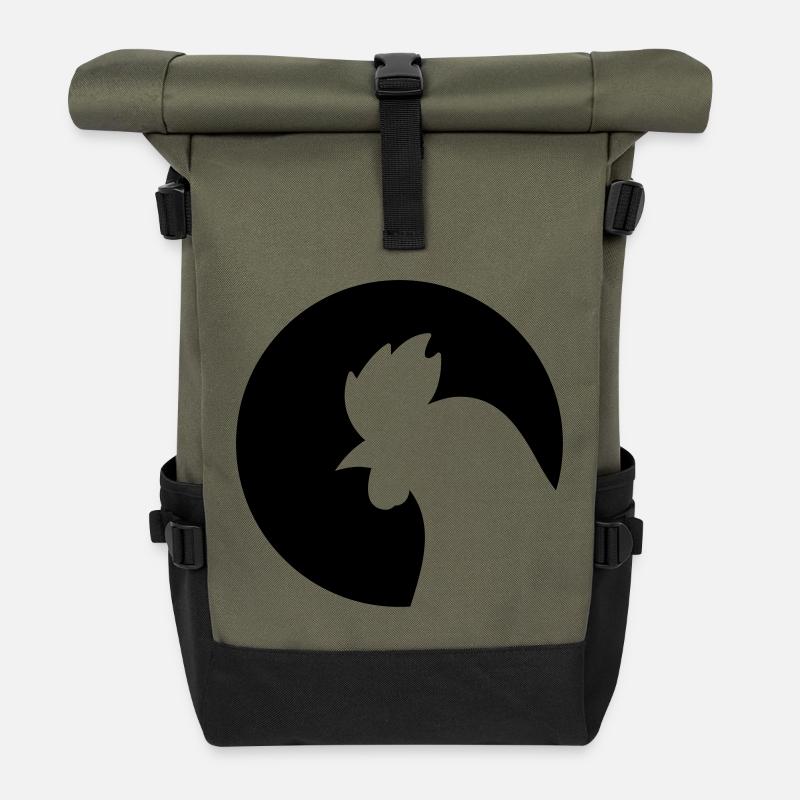 Huhn - Rolltop Rucksack - Olive/Schwarz
